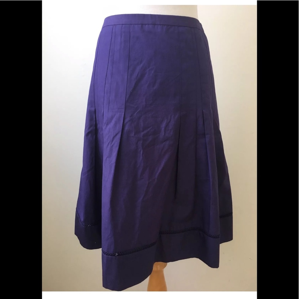 Akris punto purple A line skirt Sz 4